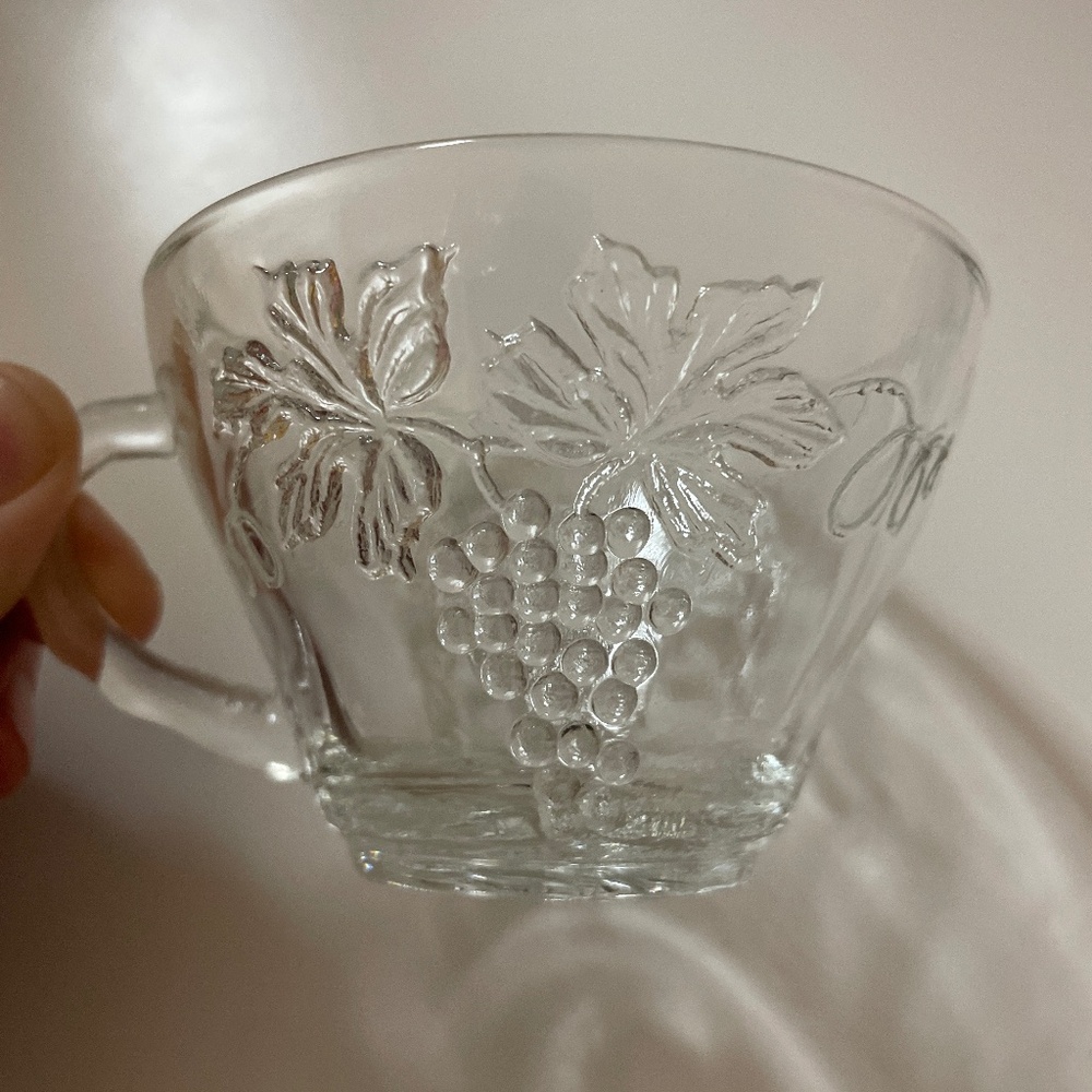 A dozen punch or tea glass cups